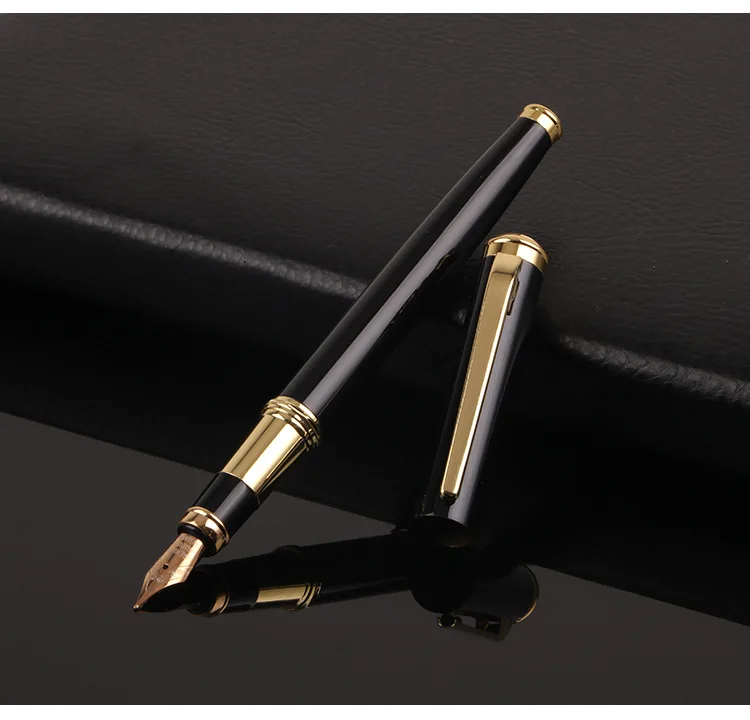 Высокое качество металла авторучки Роскошные перо из иридия перьевая ручка для офиса письменные принадлежности Канцтовары