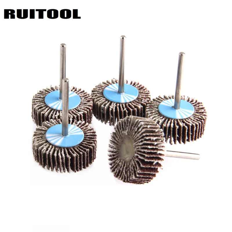 RUITOOL 3*30mm Sanding Disc Flap Grinding Wheel 80 Grit Sand Paper