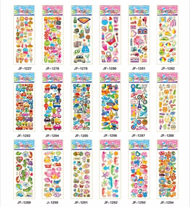 Наклейка для скрапбукинга 50 шт./лот Мультяшные узоры модные брендовые игрушки для детей Мультяшные 3D детские для девочек и мальчиков ПВХ наклейки s Bubble sticker s