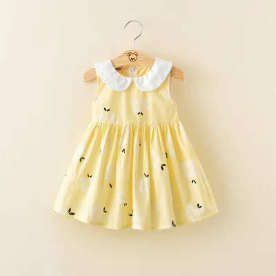 Vidmid детский платье для девочек платье принцессы хлопковая одежда для малышей; платья для девочек; летняя детская одежда с короткими рукавами платье для девочек es 7071 01 - Цвет: as photo