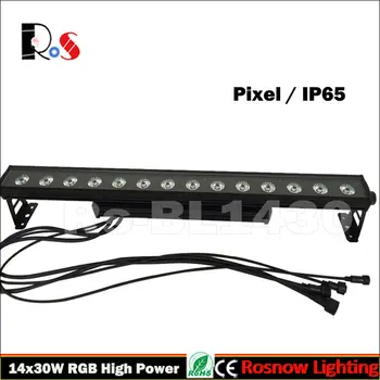 

6pcs/Lot Matrix LED wall washer 14x30W RGB DMX DJ Pixel LED Bar stage lighting for nightclub