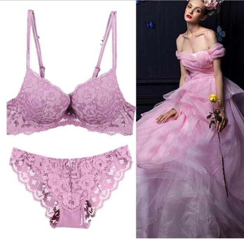 SP&CITY Elegance Floral Embroidered Sexy Lace Bras Women Hollow Out Push Up Bra Chest Tops Female Sex Underwear Sets Lingerie