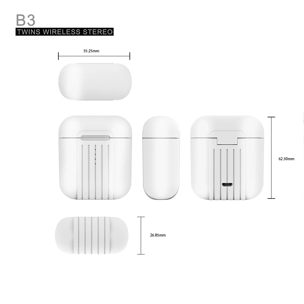 FLOVEME наушники-вкладыши TWS с B3 мини Беспроводной Bluetooth стерео наушники вкладыши гарнитура наушники с микрофоном для смартфонов гарнитура спортивный наушник