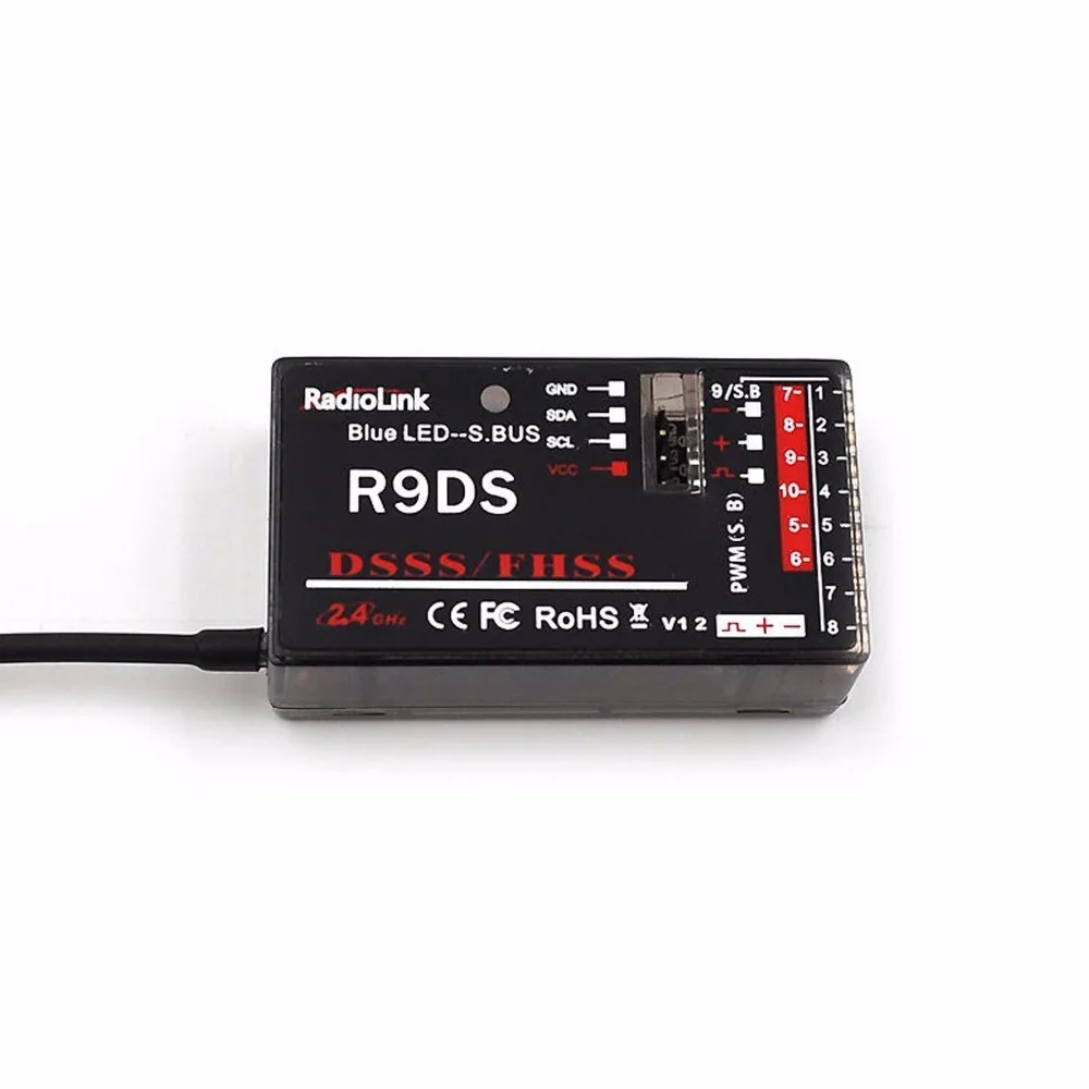 

RadioLink R9DS 2.4G 9CH DSSS FHSS Receiver for AT9S AT9 AT10 Transmitter