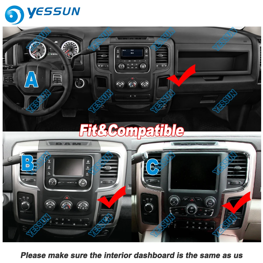 YESSUN 10,4 ''HD супер экран для Dodge ram 1500 2500 3500~ автомобиль Android Carplay gps Navi карты навигации радио без DVD