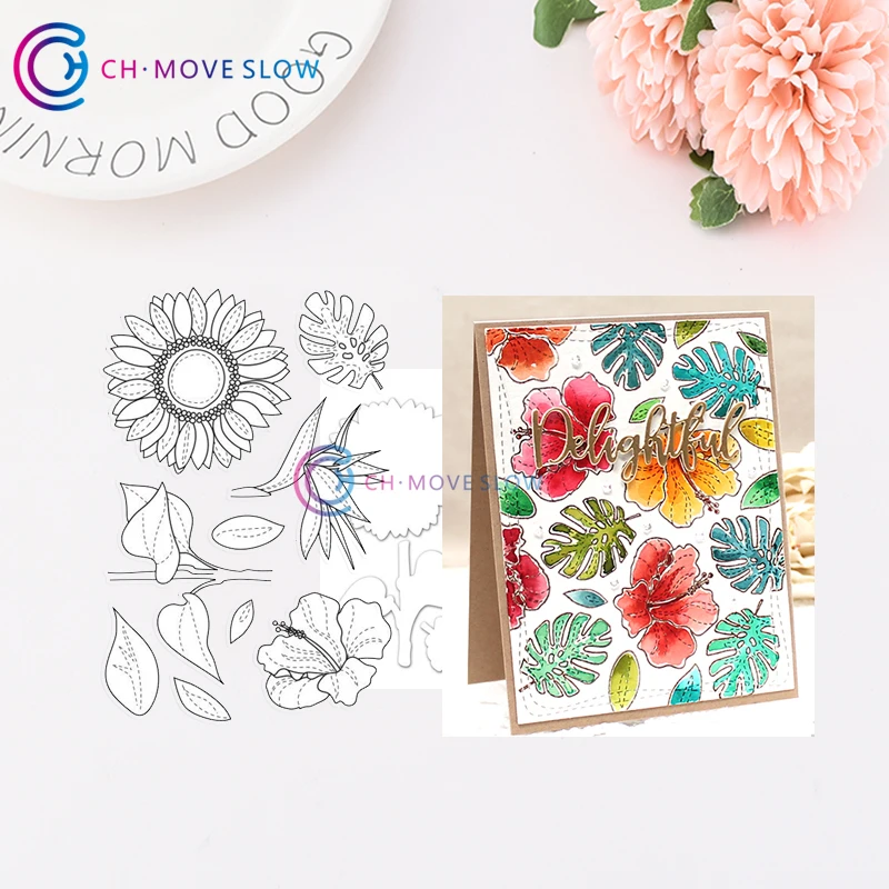 

CH SUMMER FLOWERS Metal Cutting Dies Embossing Scrapbooking Stencil Craft Cut Dies For DIY Card Crafts Handmade