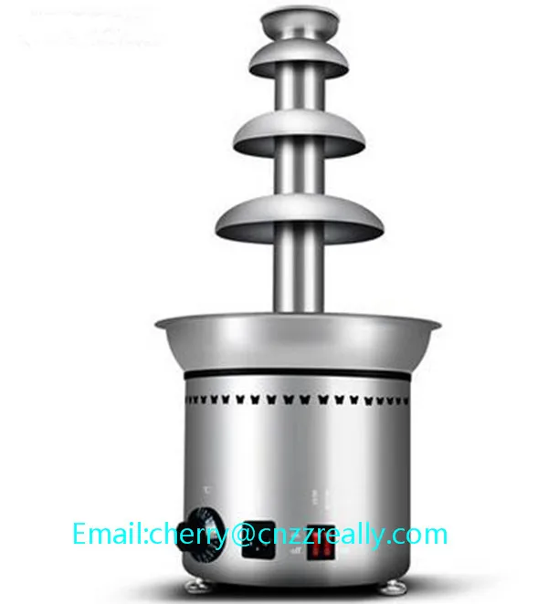Европейский стандарт четыре слоя коммерческий шоколадный фонтан горячий горшок водопад Шоколад расплава с подогревом фондюшница