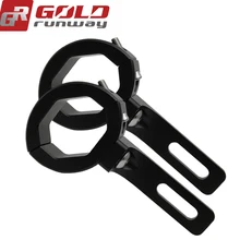 GOLDRUNWAY Motorcycle Headlight mount Bracket Head light lamp holder Adjustable 36-49MM 1.41″-1.9″ Fork Mount Clamp