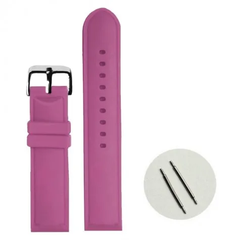 20mm Purple Colour Silicone Jelly Rubber Ladies Watch Band Straps WB1087I20JB