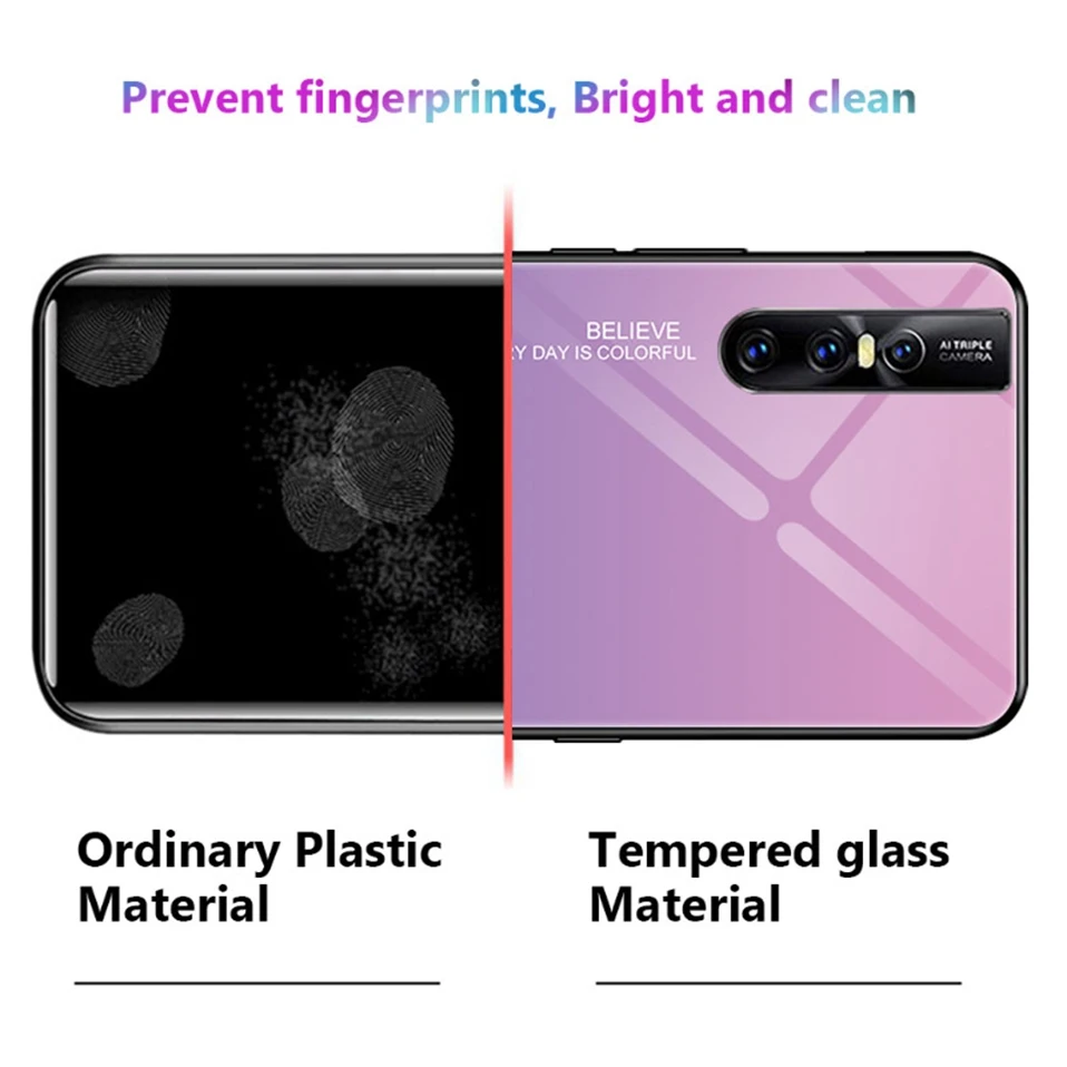 Glass Case for Vivo V15 Pro V9 V11i Y85 IQOO S1 Nex A Cover Luxury V15pro Phone Case for Vivo X21 UD X23 X27 V15 Z1 Z1i Z3 Z3i  (6)
