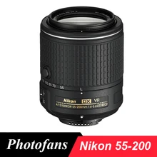 Nikon 55-200 Объектив Nikkor AF-S DX 55-200 мм f/4-5.6 Г ED VR II линзы для D3200 D5200 D5300 D3300 D3400 D5500 D5600 D7100 D7200