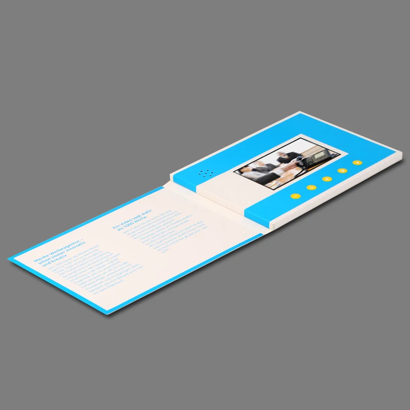 Дизайн на заказ production2gb 4,3 дюймов видео брошюра хамов для Презентации цифровой проигрыватель рекламы Экран видео поздравительная открытка