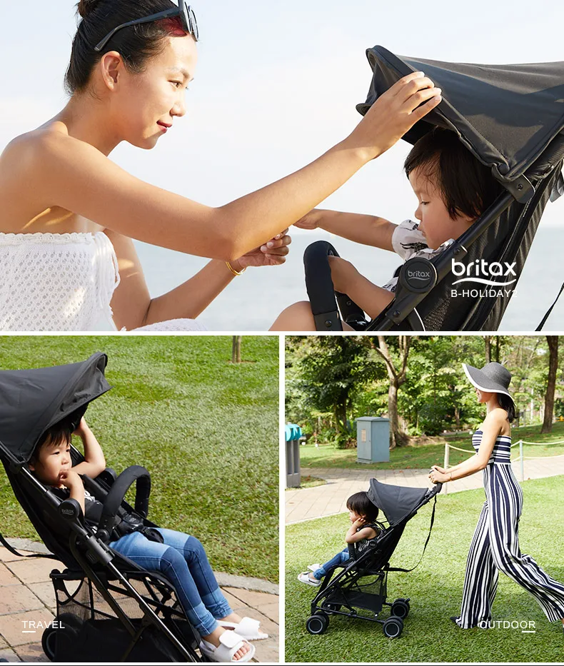 Ultra-lightweight b-holiday Miao 2 light folding baby stroller umbrella summer baby shock folding cart