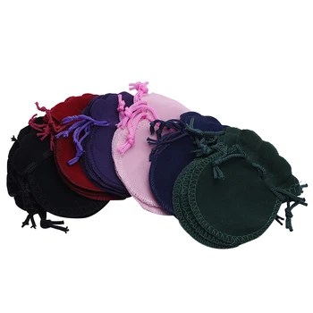

Free Shipping 100PCS 7x8cm Red Velvet Drawstring Pouch Bag/jewelry Bag,christmas/wedding Bag