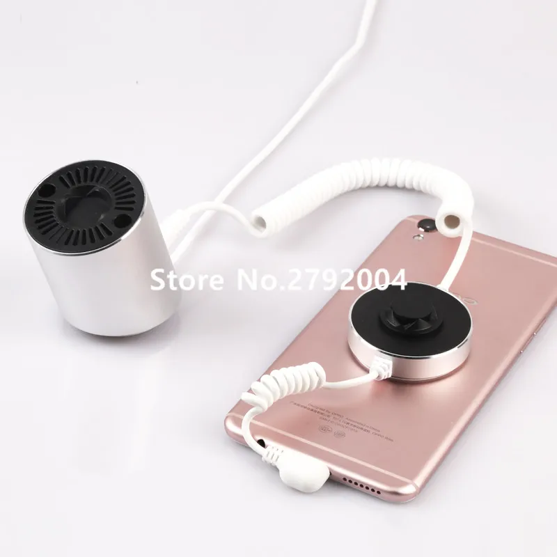 Display de Alarme do Telefone Carregamento para Celular Lote Anti-perdido Móvel Segurança Recoiler Titular Android Telefone 10 Pçs - 2 holder charge