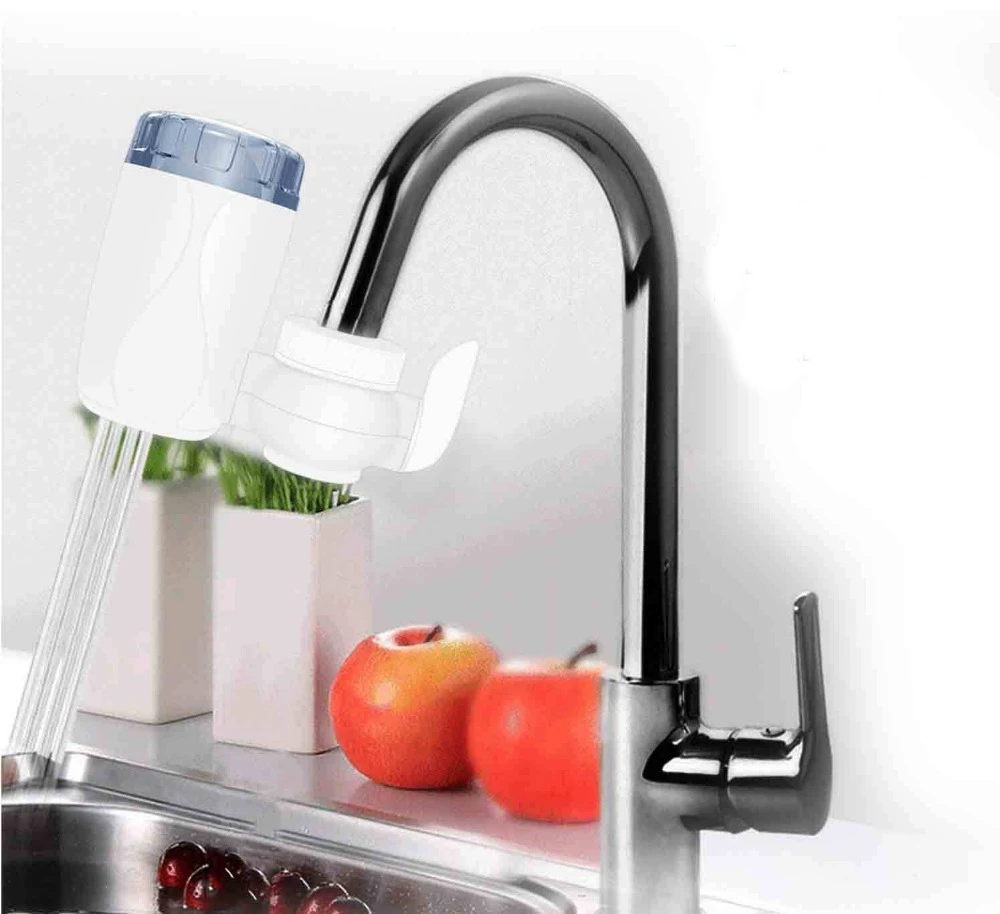 Kitchen & Bath Fixtures-New Home Kitchen Cleaner System Tap Faucets Filters Washable Household Healthy Water Purifier 
