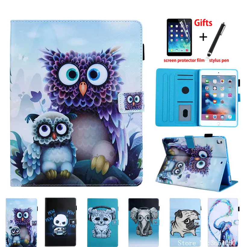 Чехол для Apple iPad 9," 5th 6th поколения A1893 A1954 Smart Cover для iPad Air 1 2 Pro 9,7 животных роспись принципиально