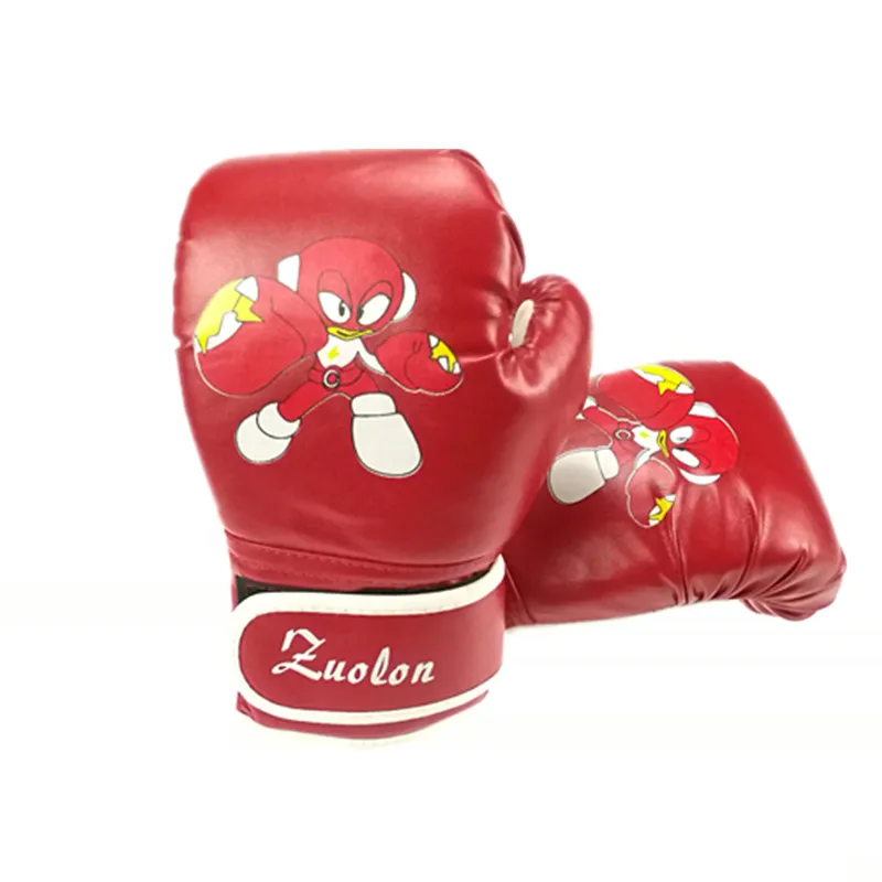 Child 1 Pair PU MMA Gloves Kids Children Cartoon Boxing Gloves Muay