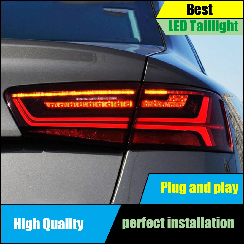 Car styling For Audi A6 taillight 2012 2013 2014 2015 2016 Dynamic Turn