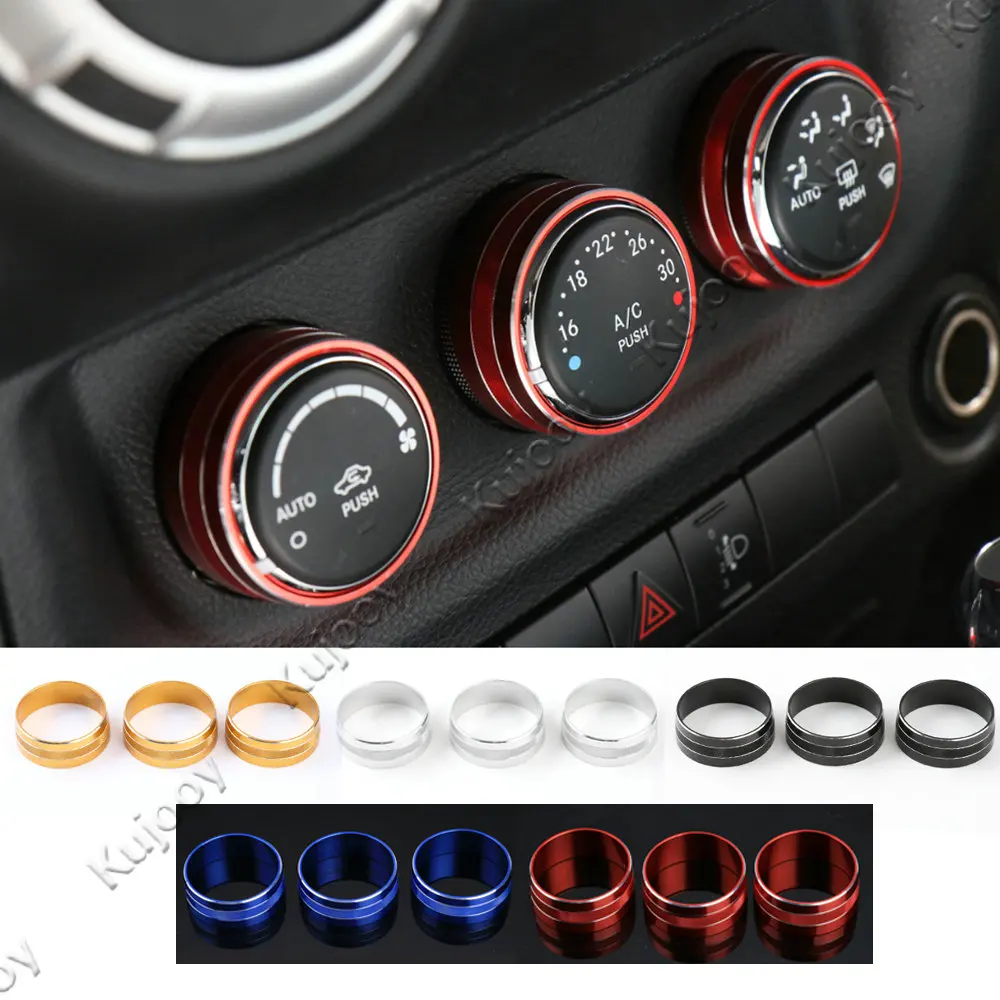 5 цветов для Jeep Compass Wrangler Патриот 11-2016 консоль кондиционер приборной панели ручка