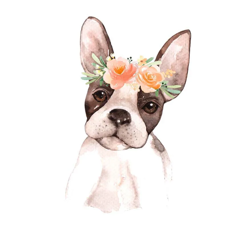 YJZT 9 7 см * 15 1 A Wreath Dog пвх наклейка на автомобиль 12 300508|Наклейки автомобиль| |