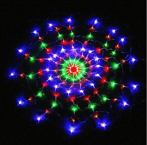 Luzes ao ar Decoração do Natal Guirlandas de Casamento Luzes de Natal Novo! Livre Levou Waterfull ac Led String Luces Navidad Ano 2x2 m 8 luces de navidad