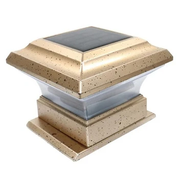 

Solar Fence Lamp Landscape Light Garden Post Cap Lamp Outdoor Waterproof Path Deck Square Decor Night Lamp