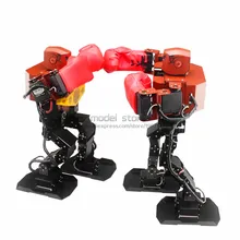 H3S 16DOF Boksen robot aluminium frame ondersteuning visuele programmering interface RC deur PS2 controller/APP/spraakbesturing