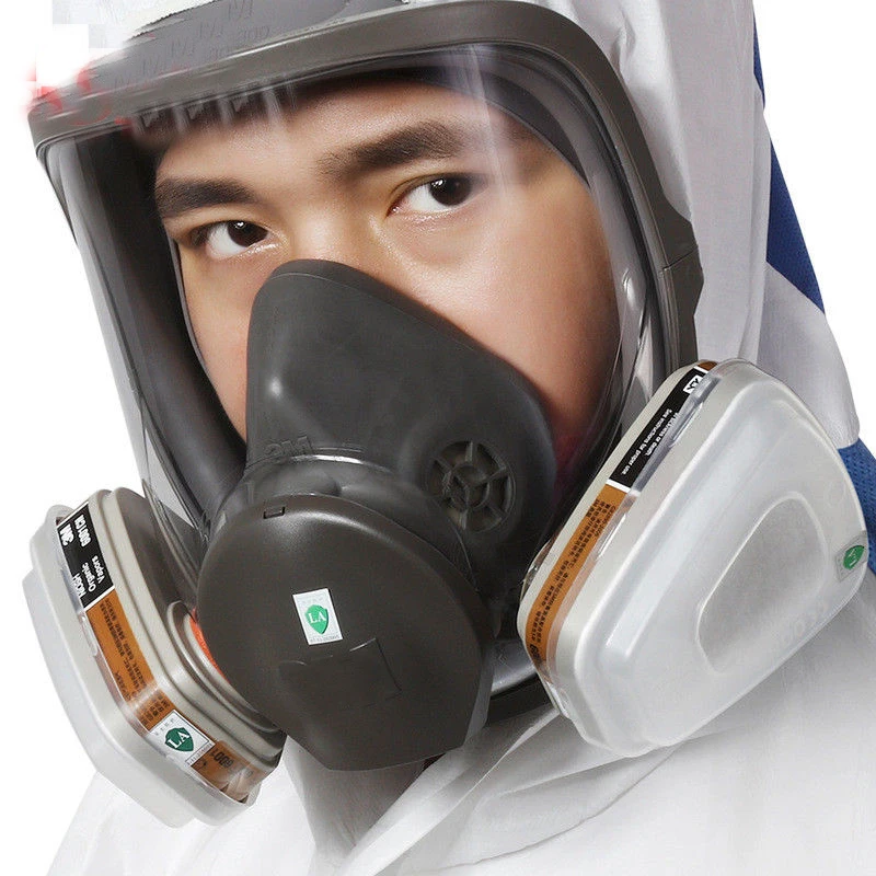  15 In 1 3M 6800 Painting Spray Gas Mask Organic Vapors Safety Respirator Full Facepiece Protection 