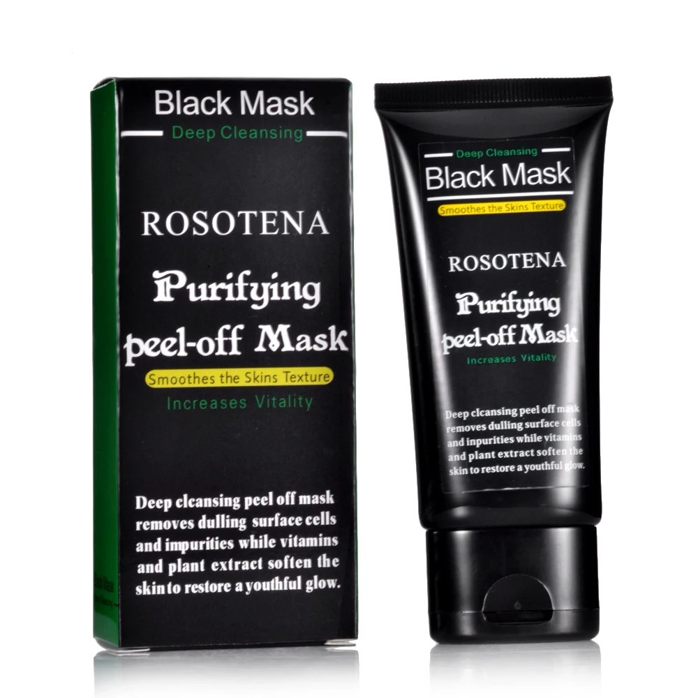 

ROSOTENA Face Care Deep Peel Off Black Head Mud Black Mask Deep Cleansing Blackhead And Pimple Remover Face Mask Blackhead Nose