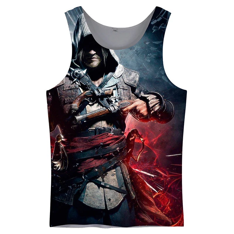 Cloudstyle, летний пляжный стиль, майка для мужчин, без рукавов, жилеты, аниме, 3D печать, дизайн, жилет для мужчин размера плюс, 5XL