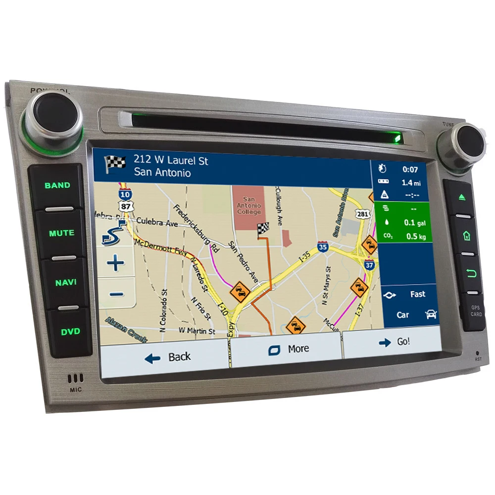 Best KLYDE 7" 4G Android 8.0 Octa Core PX5 4GB RAM 32GB ROM Car DVD Player Stereo GPS Navigation For Subaru Legacy Outback 2009-2014 3