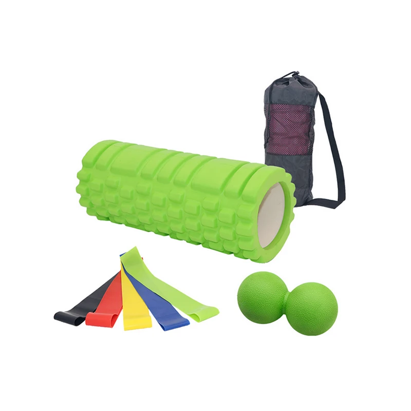Yoga Colume массажный шарик Эспандеры пена роликовый тренировка фитнес валик для йоги упражнения пилатес Бодибилдинг назад - Цвет: 5 PCS