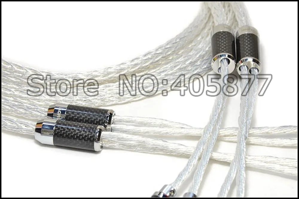 US $189.00 Top Quality Audio 8AG Speaker Cable With Carbon Fiber Banana Plug 25m 8ft