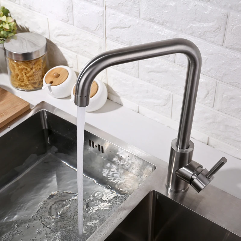 IVRICH Seven-Style Hot Cold Kitchen Faucet Solid Stainless Steel kitchen tap Deck Mounted Kitchen Mixer VR0409 IVRICH Seven-Style Hot Cold Kitchen Faucet Solid Stainless Steel kitchen tap Deck Mounted Kitchen Mixer VR0409