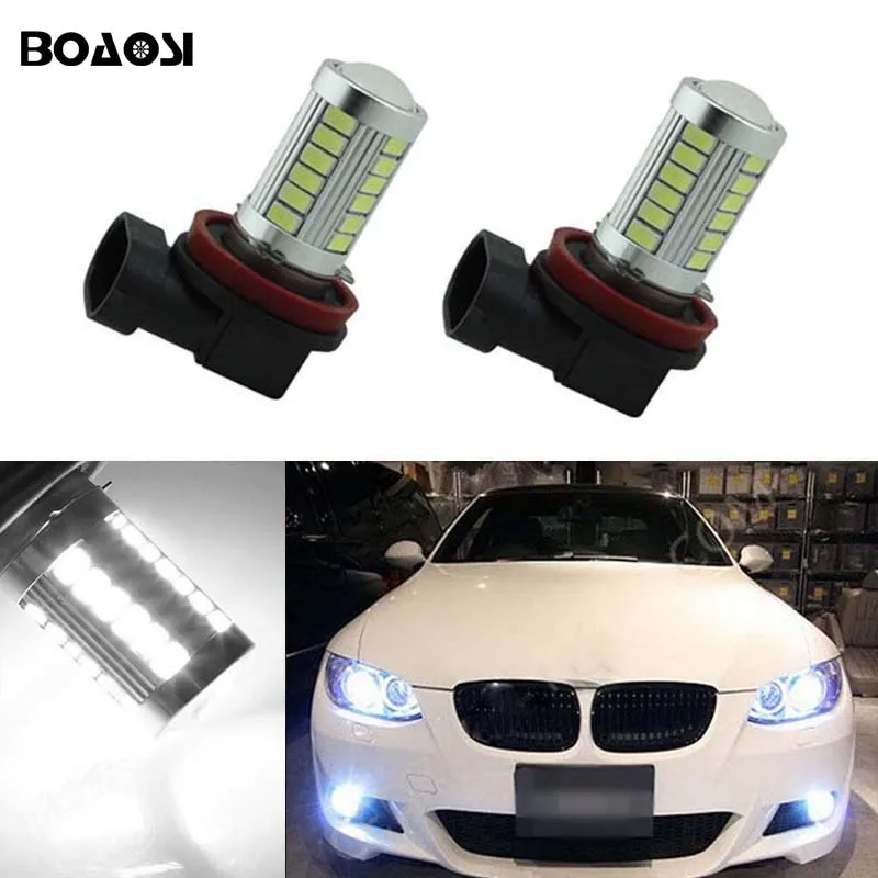 

BOAOSI 2x 9006 HB4 Car LED Lights Bulb Auto Fog Light Lamps For BMW E63 E64 E46 330ci