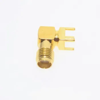 

10PCS Gold RP-SMA-KWE Adapter PCB Mount RP-SMA Male Pin Jack Right Angle Coaxial RF SMA Connector