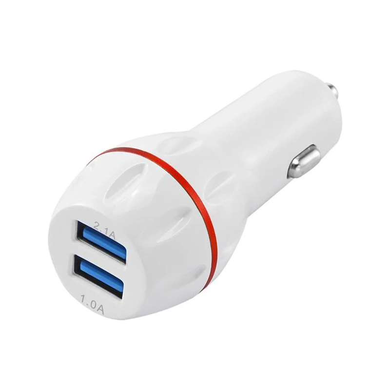 200 шт универсальное автомобильное зарядное устройство 3.1A двойной USB Порт Автомобильные зарядные устройства Портативное зарядное устройство для путешествий адаптер для iphone 8 X смартфонов