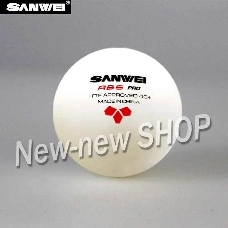 SANWEI 3-Star ABS 40+ PRO( New) Table Tennis Ball ITTF Approved New Material Plastic Poly Ping Pong Balls