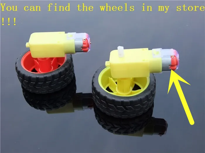 6V DC 100RPM Dual Shaft Car Toy Reduced Gear Motor Yellow Ships From USA