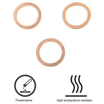 

12X16X1MM 20PCS/Set Assorted Copper Washer Gasket Sealing Ring Sump Plug Kit