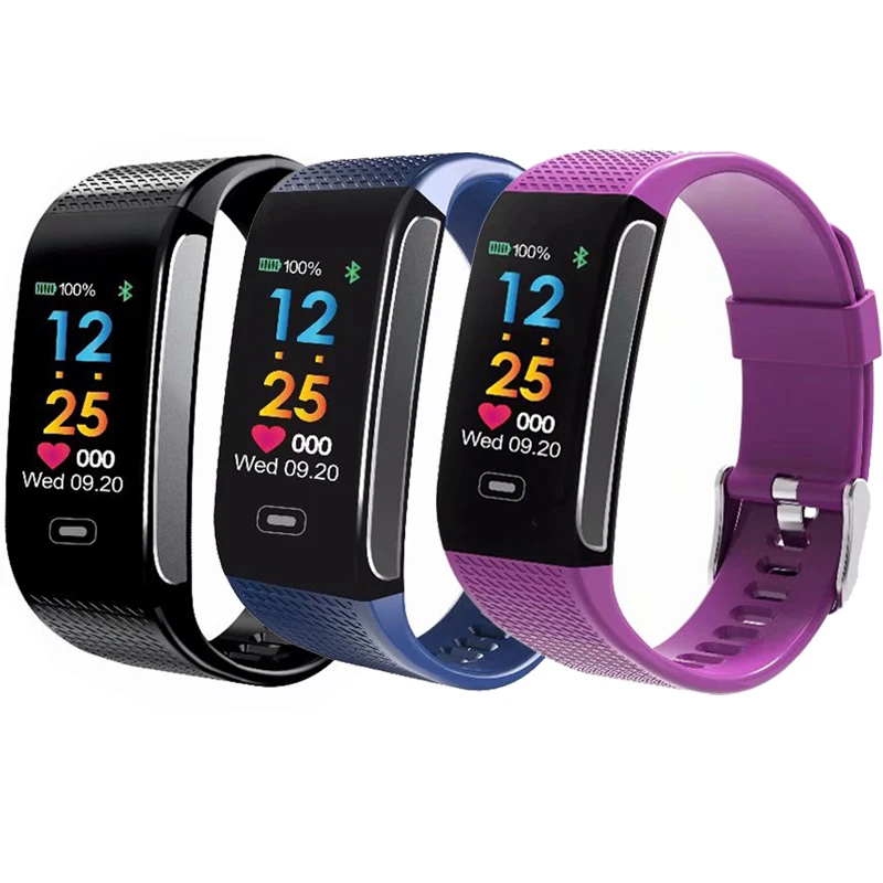 

RUIJIE CK18S Fitness Smart Bracelet Blood Pressure Heart Rate Wristband Pedometer Activity Tracker Waterproof Smart Band