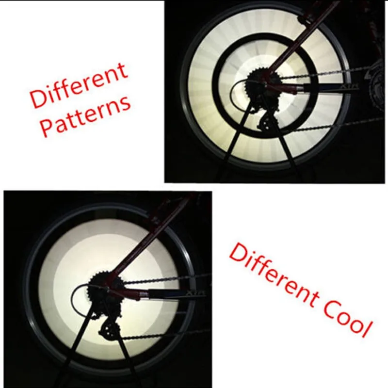 Светоотражающие крепление Предупреждение свет для езды на велосипеде отражатель для велосипедных колес 4 цвета 12 шт./лот