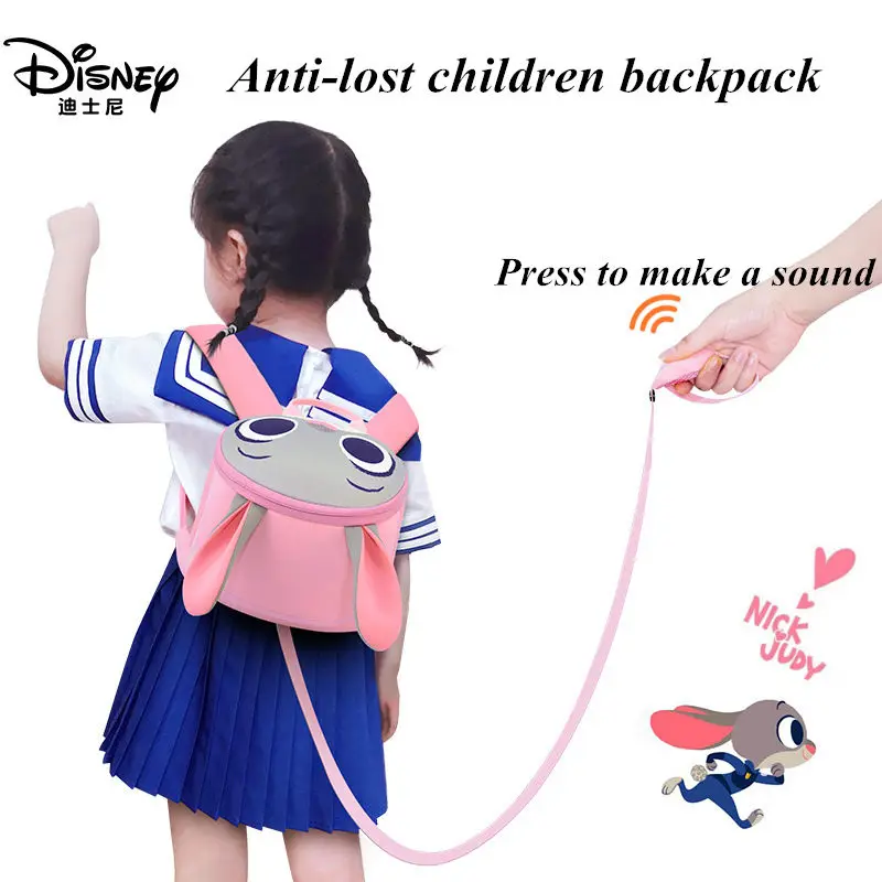Disney мультфильм сумка для малышей рюкзак с анти-потерянный соединитель на запястье дети поводок сумка Школьный как подарок на день рождения