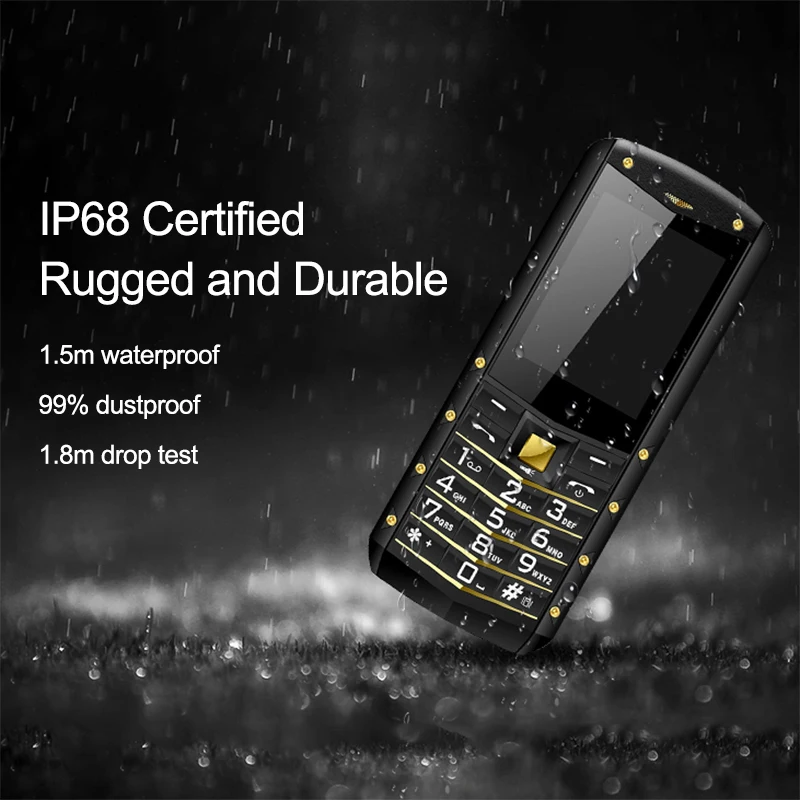 AGM M2 IP68 Водонепроницаемый 2,4 дюймов 2G GSM бар телефон с двумя sim-картами Bluetooth 1970 мАч FM студенческий бизнес-телефон с клавиатурой