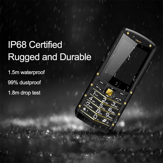 AGM M2 IP68 Waterproof 2.4inch 2G GSM Bar Phone Dual SIM Card Bluetooth 1970mAh FM Old Man Student Child Business Keyboard Phone