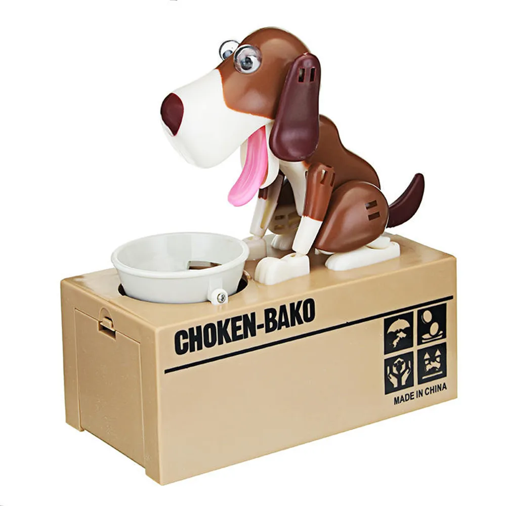 

Money & Banking Toys 1 pcs Moneybox Cartoon Robotic Dog Banco Box Bank Automatic Stole Coin Bank Money Saving Banks Gift for kid