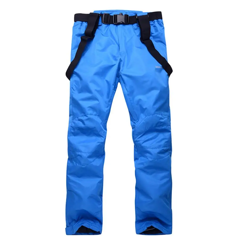 Мужские спортивные штаны на подтяжках, ветрозащитные водонепроницаемые теплые штаны для сноуборда