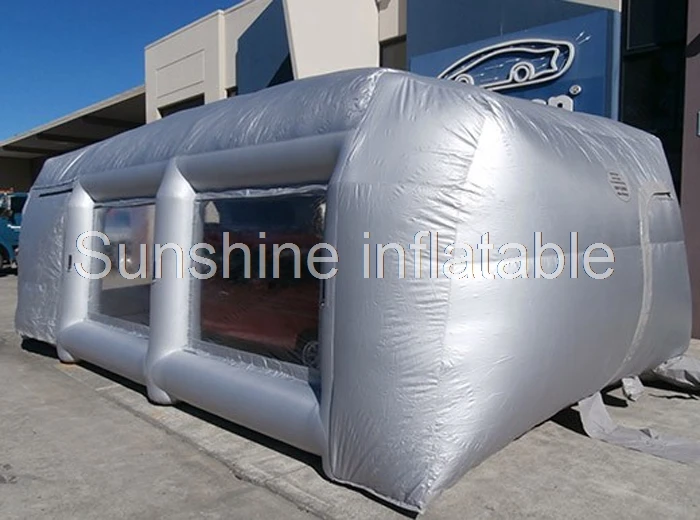 

Outdoor high quality portable 8x4m giant inflatable paint booth,inflatable spray paint tent for car