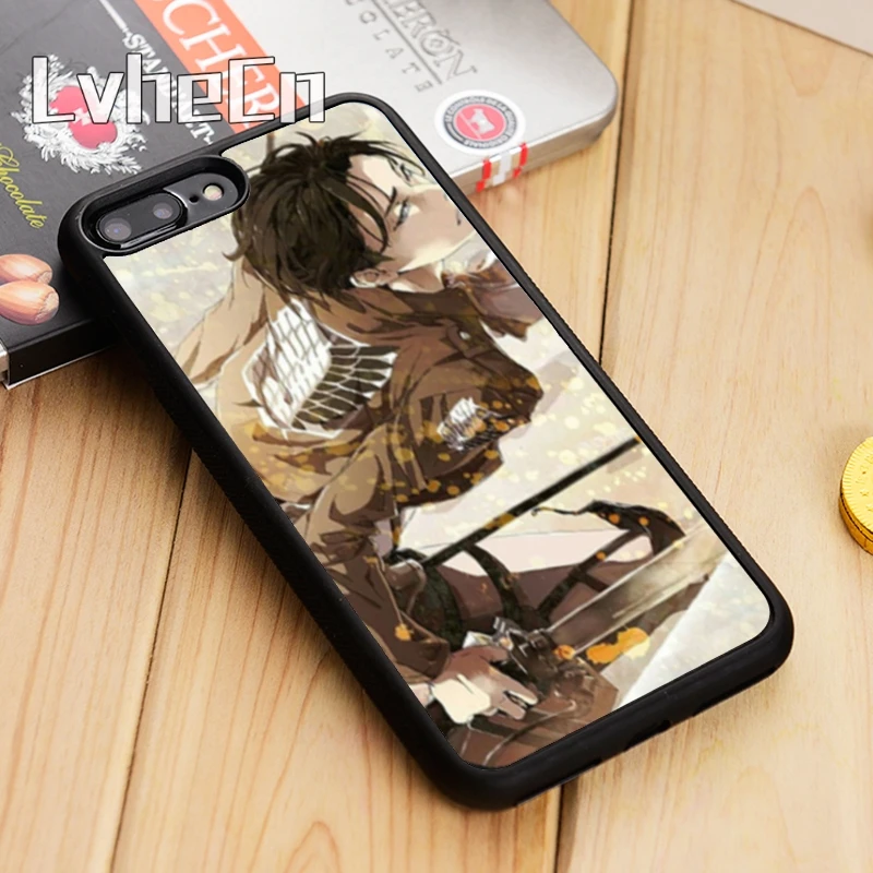 LvheCn Shingeki no Kyojin SNK Levi Ackerman Phone Case For iPhone 5 6 6s 7 8 plus 11 12 Pro X XR XS max Samsung S7 S8 S9 S10 | Мобильные